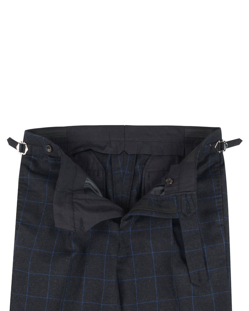 Pantalon en sergé bleu anthracite Minnis Flannel
