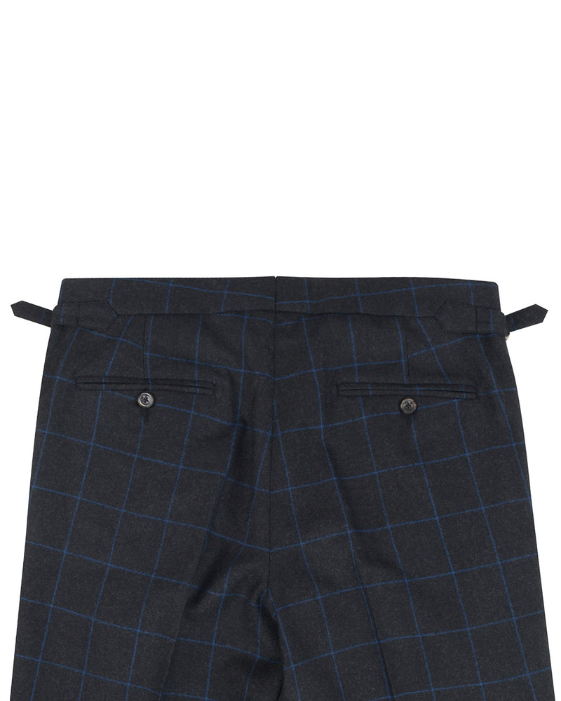 Pantalon en sergé bleu anthracite Minnis Flannel