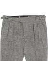 Molloy Herringbone Donegal Tweed Hose - Grau