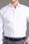 Monti Diagonal White Twill Shirt