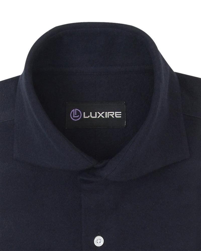 Marineblauer Flanell