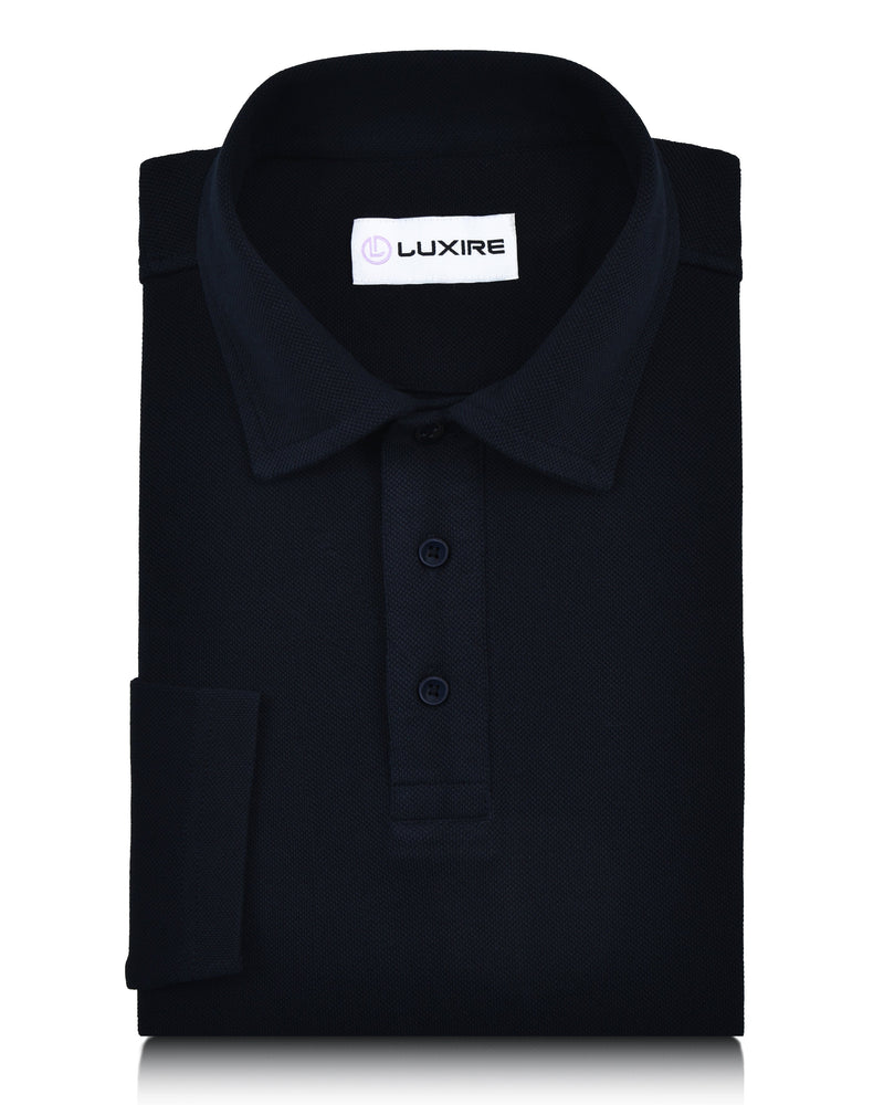 EZS Aria Navy Langarm-Polo