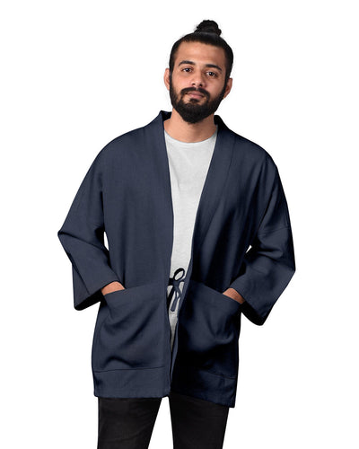 Noragi in Indigo-Fischgrät