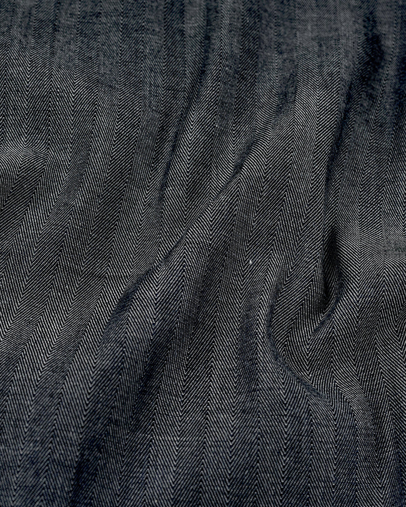 Stahlblaues Fischgrätenmuster