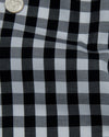 Monti Schwarz-weißer mittlerer Gingham-Twill