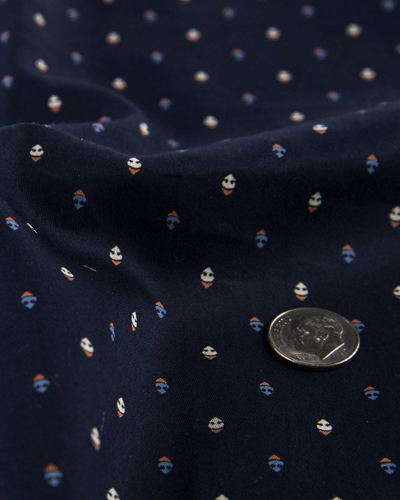 Feldkragen PRESET STYLE im Print: Navy Blue Anchor