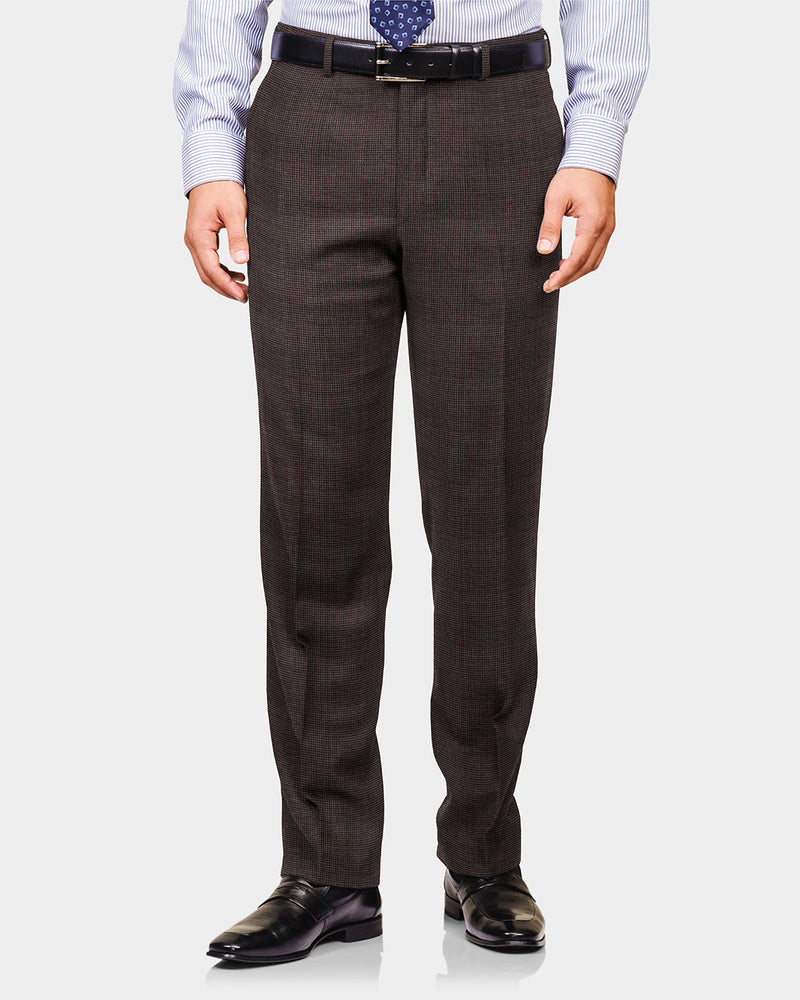 Loro Piana: Maroon Off-white Nailshead