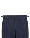 Sondrio: Linen Silk Houndstooth Blue