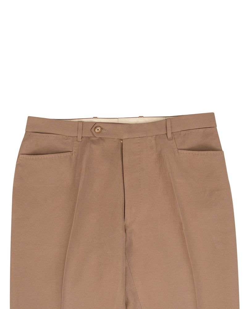 Zegna Kamelbraunes Leinen