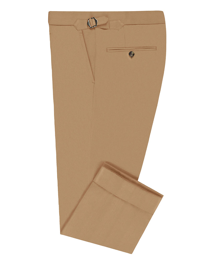 Eintönige Britische Chino aus weichem Twill in Khaki