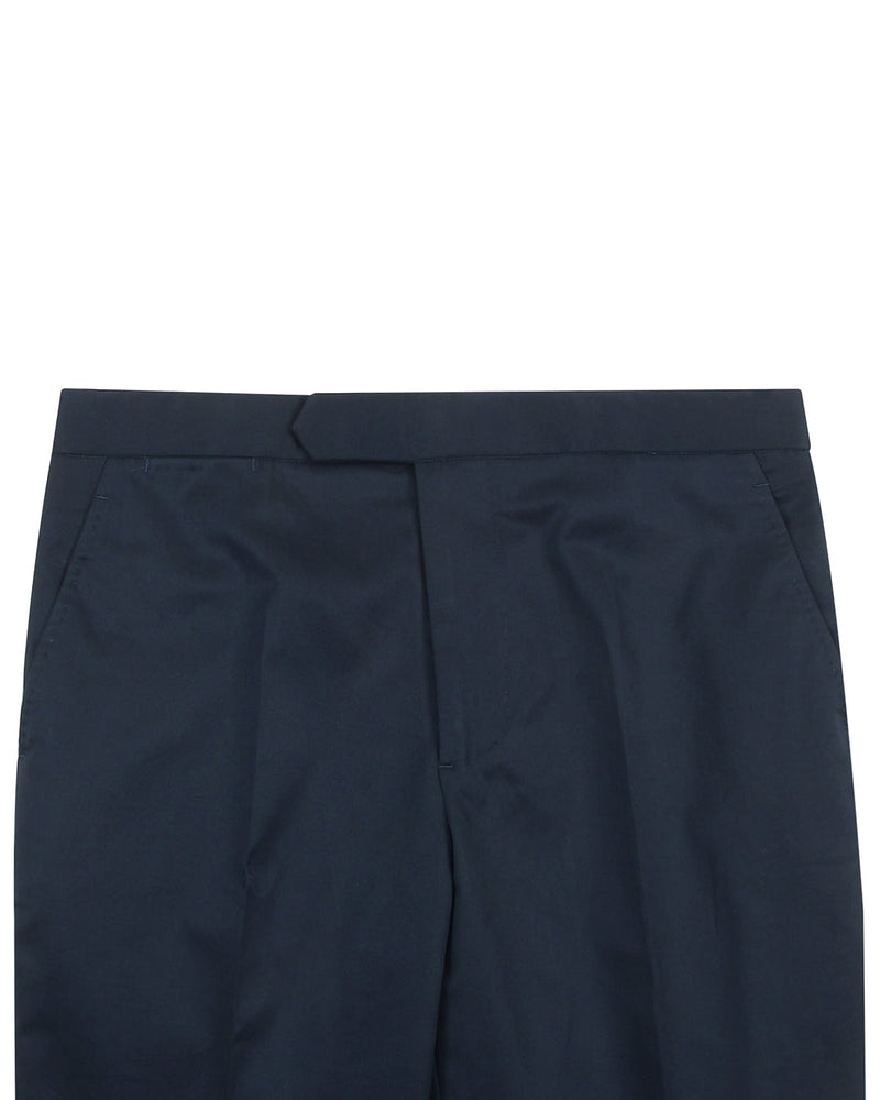 Marineblaue einfarbige Chino