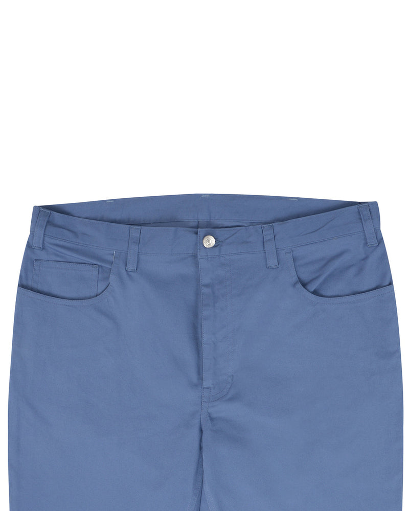 Stahlblaue Twill-Chino