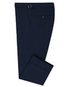 Vitale Barberis Canonico- 120s White Pin Stripes On Navy Flannel