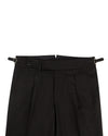 Dugdale Royal Classic: Schwarzer Twill mit braunen Nadelstreifen
