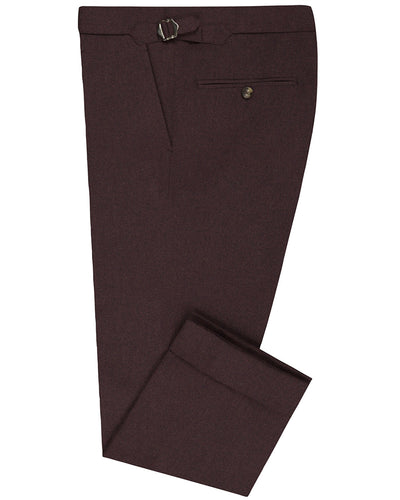 VBC -100 % Kastanienbrauner Twill aus Wolle