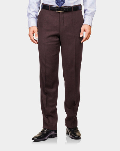 VBC -100 % Kastanienbrauner Twill aus Wolle