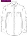 Dugdale Light Blue Windowpane Tweed Work Shirt