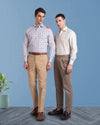 Pantalon plissé en sergé draby Sondrio