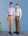 Pantalon plissé en sergé draby Sondrio