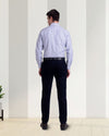 Plissierte Flanellhose Vitale Barberis Canonico in Dunkelmarineblau