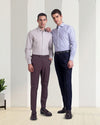 Plissierte Flanellhose Vitale Barberis Canonico in Dunkelmarineblau