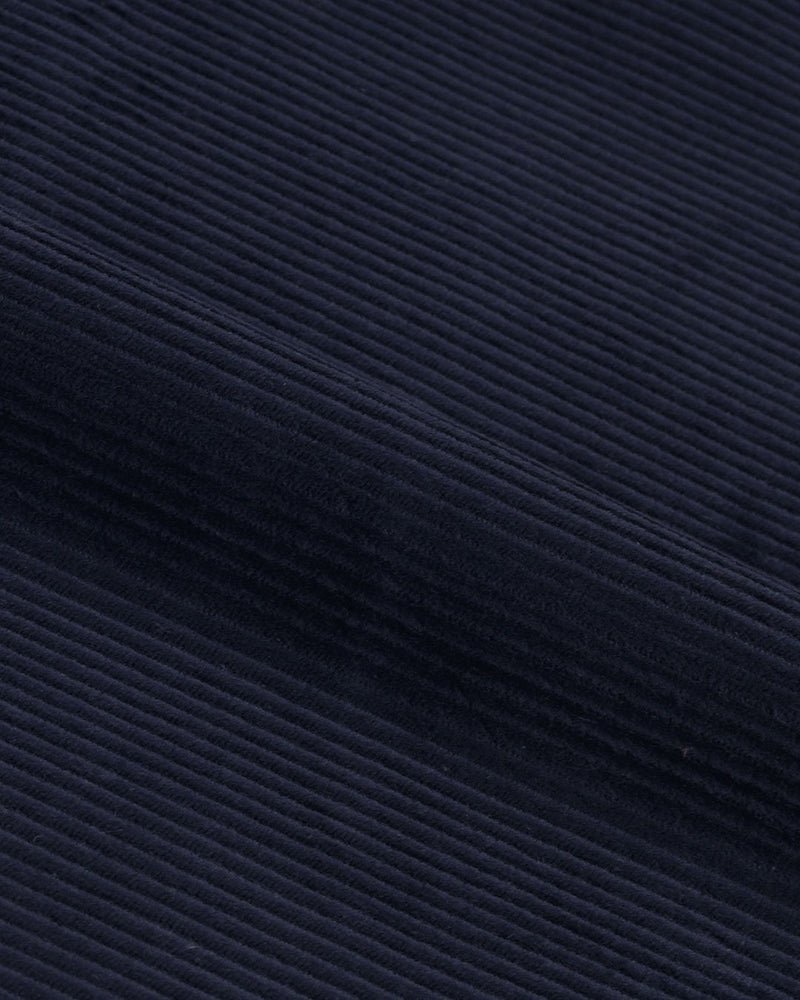Velours côtelé : Indigo foncé - 10 côtes