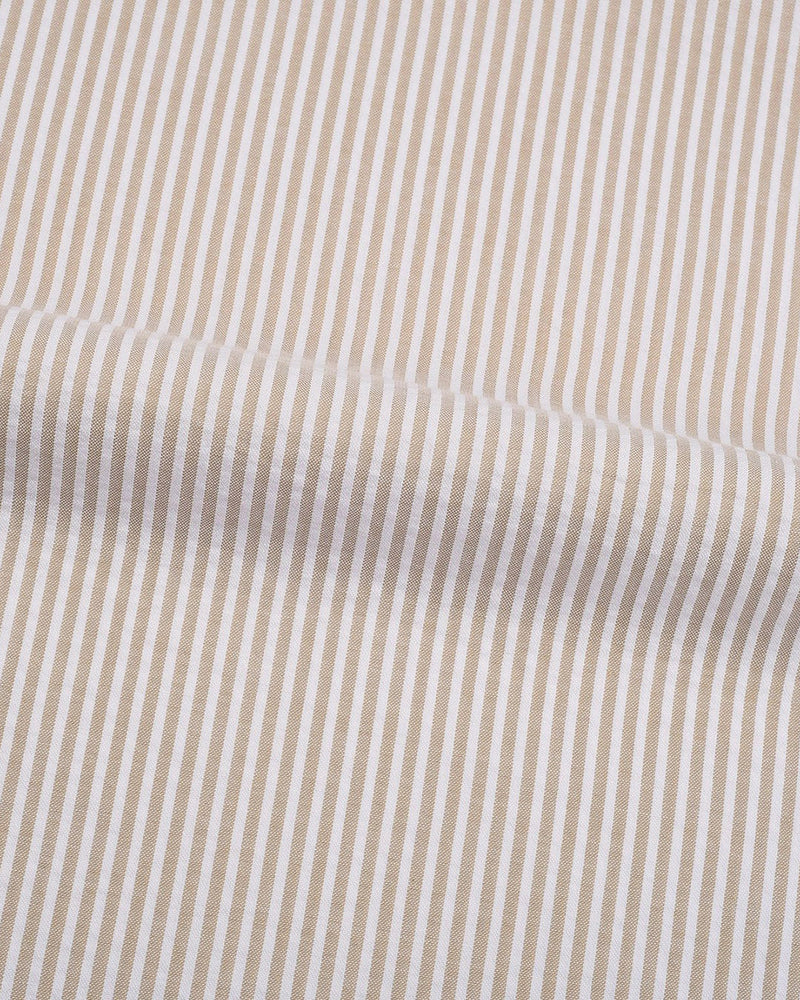 Pullover-Hemd mit Seersucker-Streifen