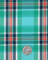 Sea Green Navy Red Madras Checks