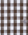 Braun-weiße Makro-Gingham-Karos