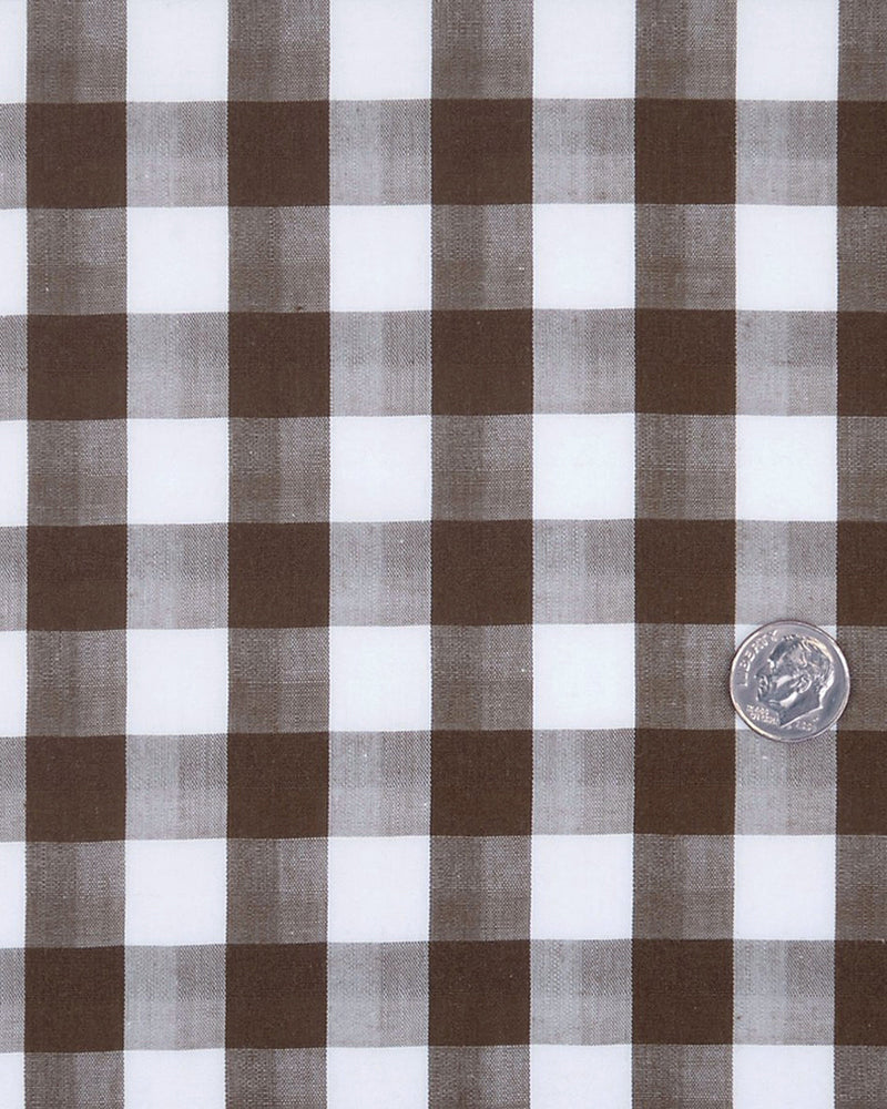 Braun-weiße Makro-Gingham-Karos