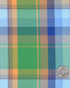 Green Yellow Blue Tartan Checks Twill