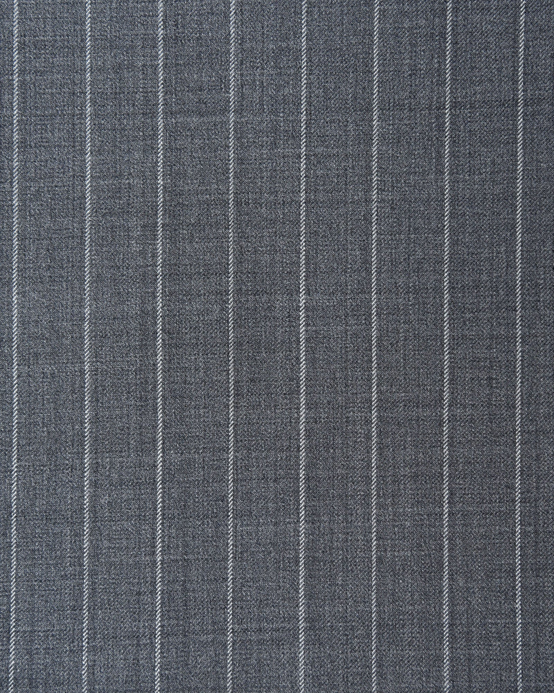 Graue Wollhose mit Nadelstreifen