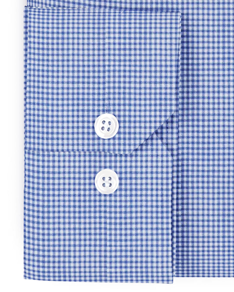 Blau auf Weiß Mini-Karos