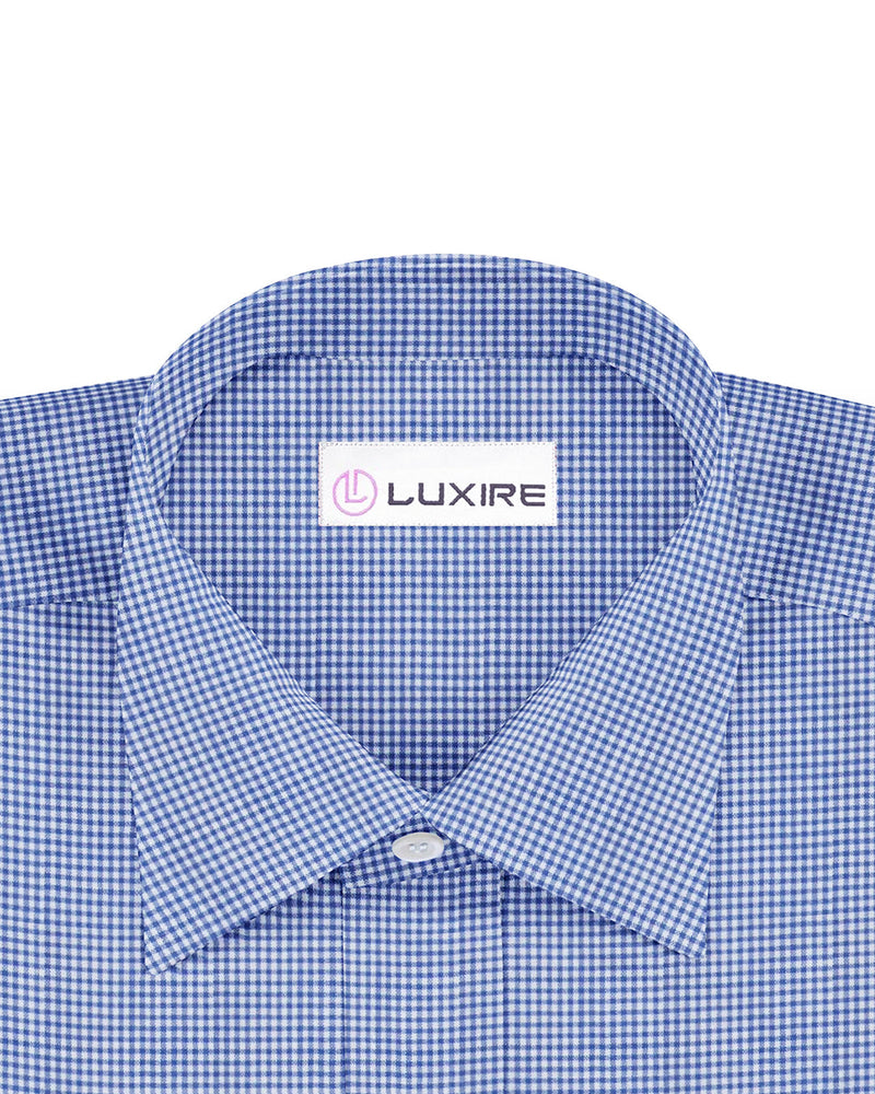 Blau auf Weiß Mini-Karos