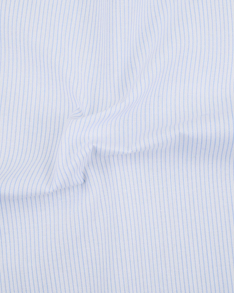 Blue Pinstripes Dress Shirt