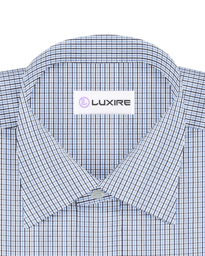 Albini: Blue Tattersal Checks