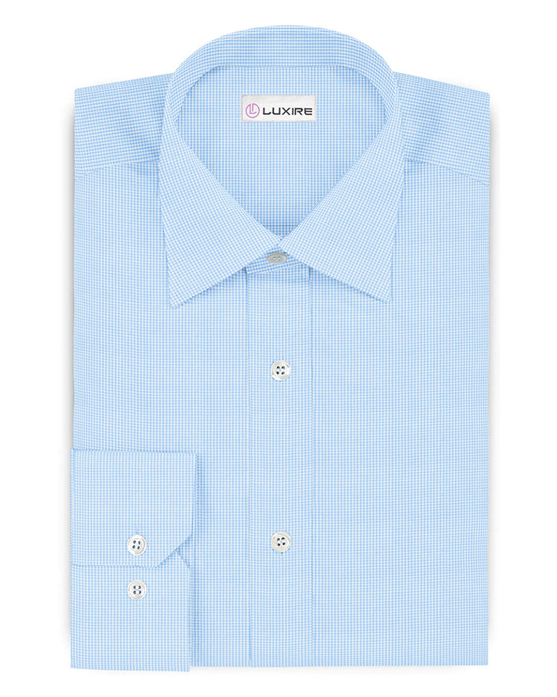Das Feinste - Luxire Blue Gingham 300/4
