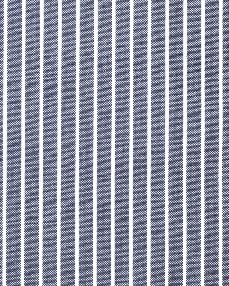 Grey Navy White Pencil Stripes