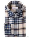Blau Weiß Lässige Tartan-Karos
