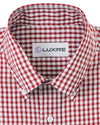Roter Mini-Gingham