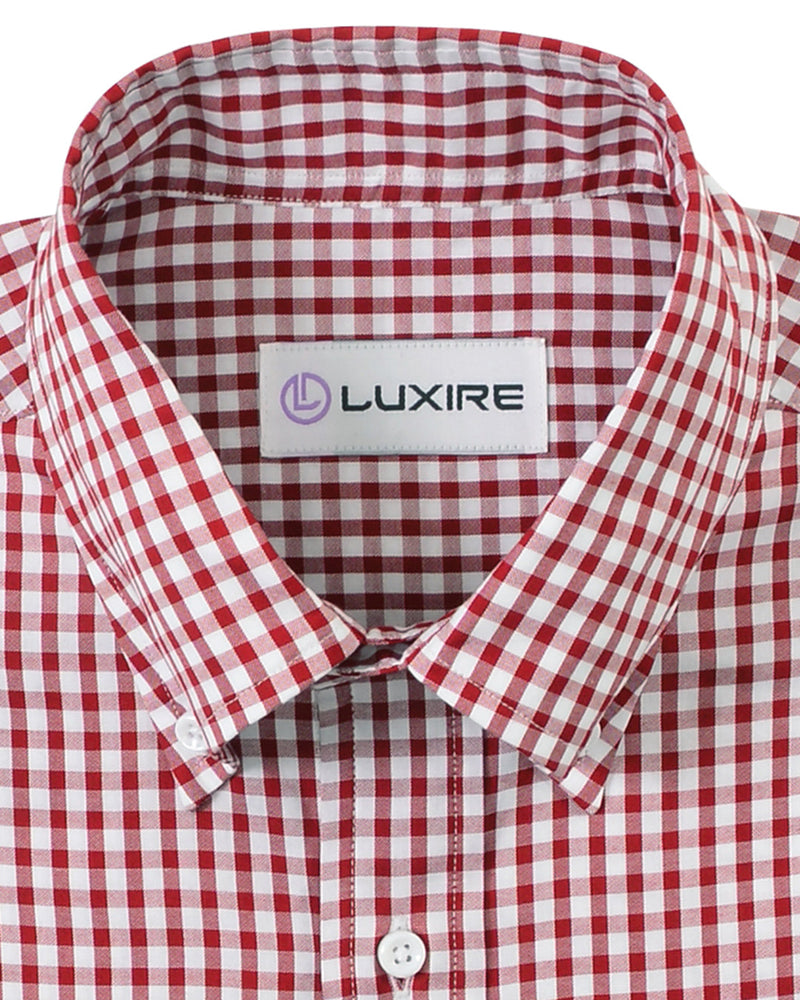 Roter Mini-Gingham