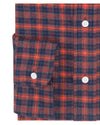 Flanelle : Rouge Marine Gris Tattersall