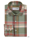 Olive Peach Apricot Tartan