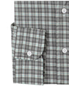 Zegna: Dunkelgraue Tartan-Karos