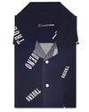Bedrucktes marineblaues Hemd