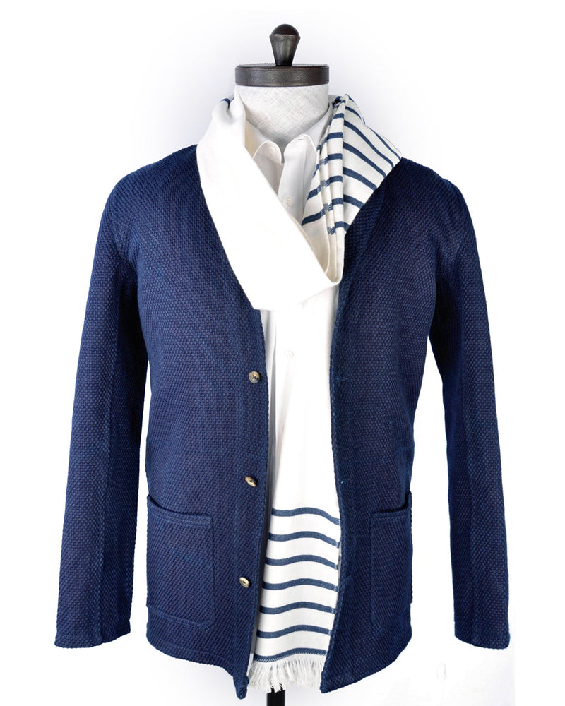 Indigo schwere Sashiko-Jacke