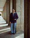 Denim-Chambray-Hemd in Fade-Waschung in Indigoblau