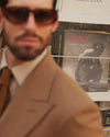 Vitale Barberis Canonico – Anzug aus sandfarbenem Wollflanell