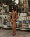 Vitale Barberis Canonico – Anzug aus sandfarbenem Wollflanell