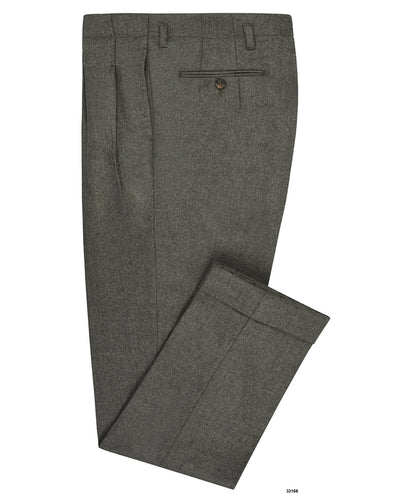 Pantalon en flanelle Minnis : Gris peigné